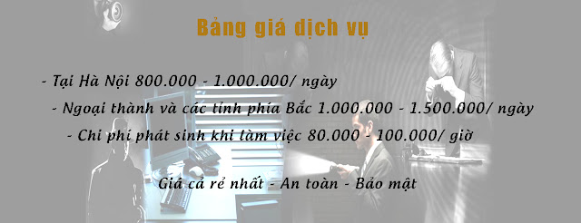 Bảng giá chi tiết dịch vụ thuê thám tử trên toàn quốc - 1