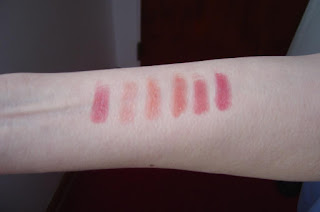 swatches of six Mineral Fusion Lip Butters.jpeg