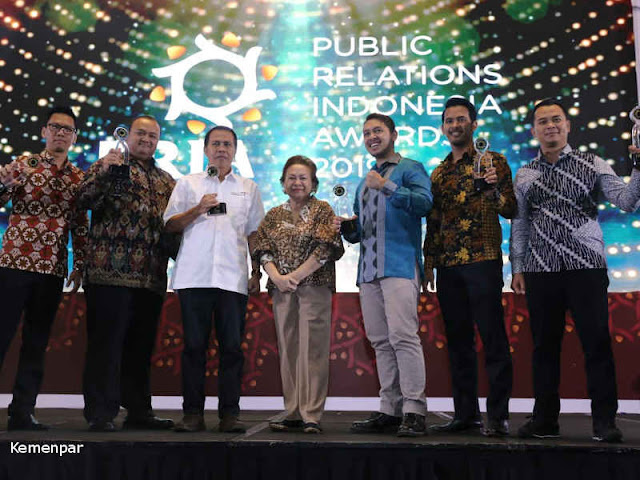 Kementerian Pariwisata Dianugerahi Public Relation Indonesia Awards