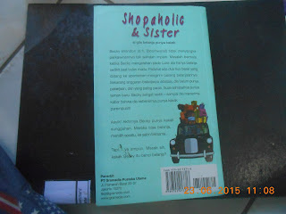 Sinopsis Buku Shopaholic & Sister karangan Sophie Kinsella, gambar cover belakang