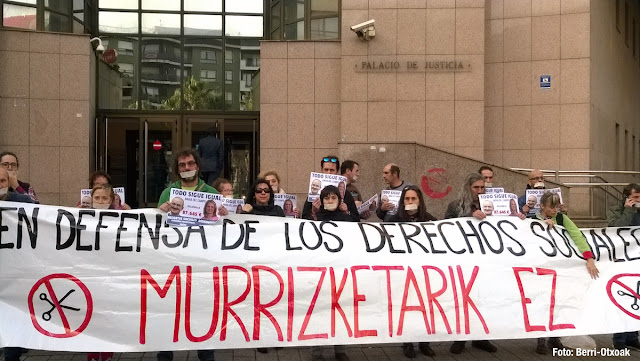Protesta de Berri-Otxoak contra el juicio por injurias