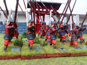 Yari ashigaru de cerca