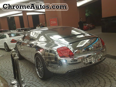 Bentley on Chrome Bentley Gt In Front Of Mall Of The Emirates With Chrome Rims