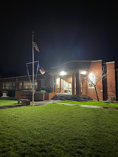 Atlantic Elementary School in the early morning hours