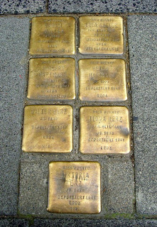 group of stolpersteine