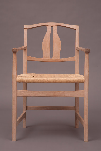 Killscrow, Darrick Rasmussen. Vidar Chair. White Oak and Danish cord 2012