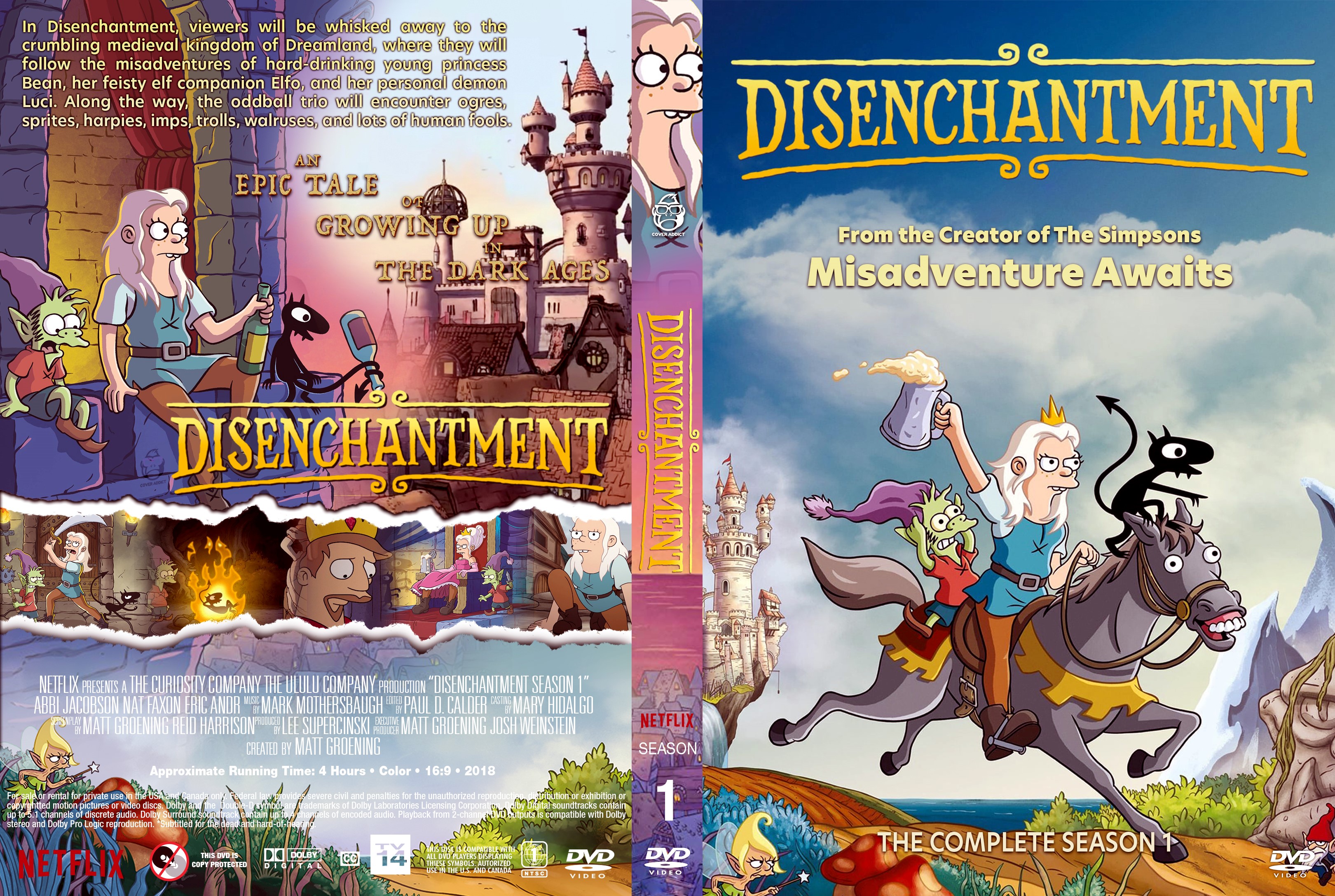 Disenchantment Season 1 DVD Cover  Cover Addict - DVD 