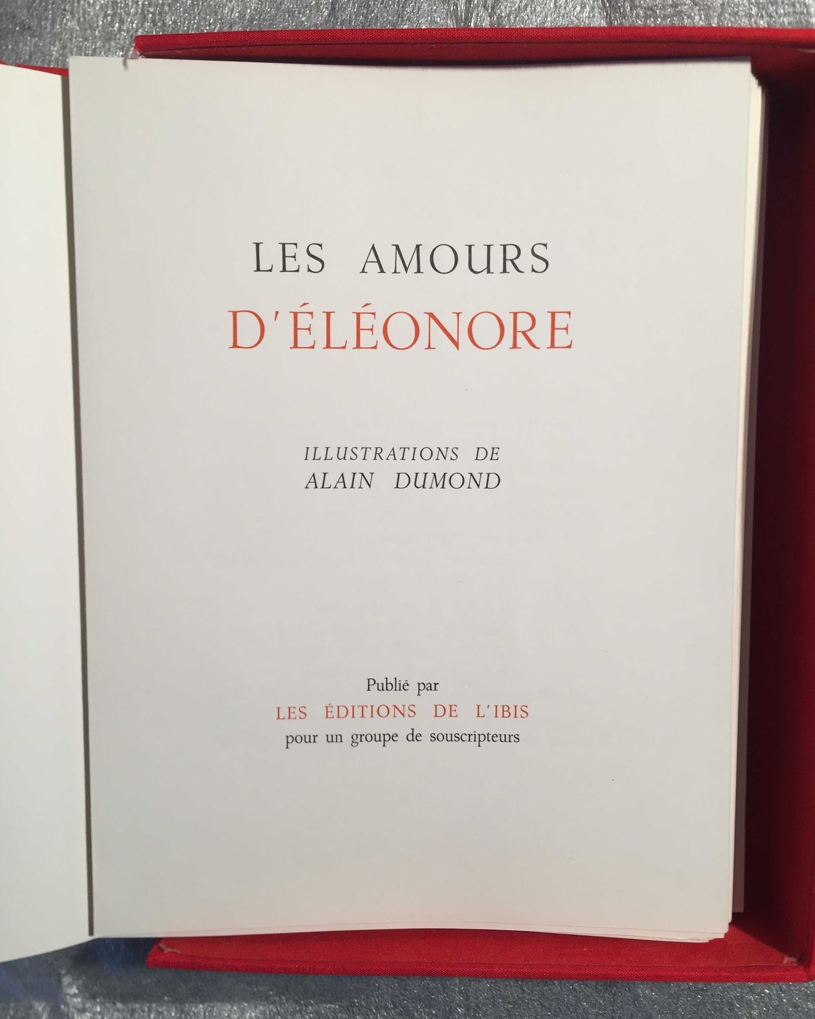 Les Amours d'Eléonore - éd. Ibis - illustrations Dumond