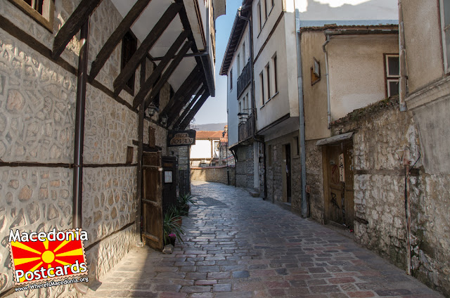 Street in old town Ohrid, Macedonia