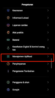 Cari pengaturan aplikasi di HP Android kamu
