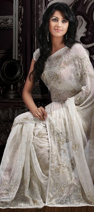 SHE FASHION CLUB: White Indian Bridal Dresses