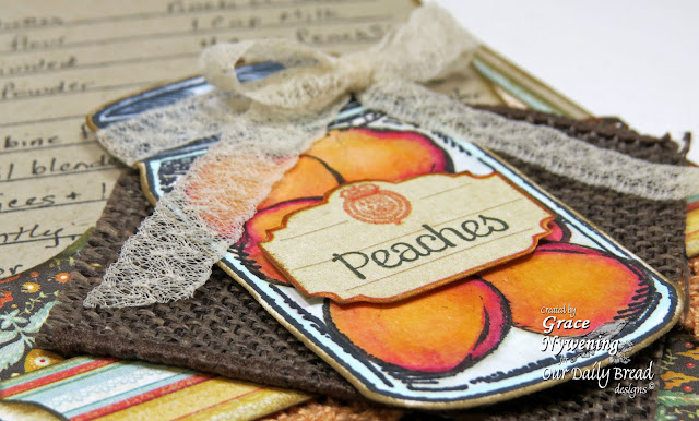ODBD Stamps: Peaches, Garden Mini, Blue Ribbon Winner, designed by Grace Nywening
