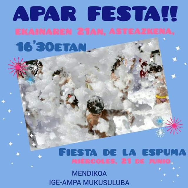 Cartel de la fiesta de la espuma en Mukusuluba