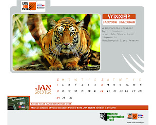 NDTV Save the Tiger Calendar