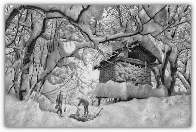 Beautiful winter drawings