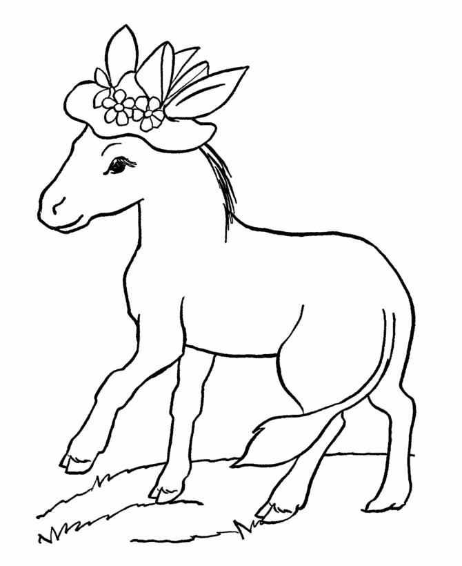 Download 19 Farm Animal Printable Donkey Coloring Sheet