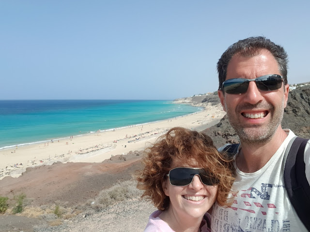 Noi alla spiaggia di Esquinzo-Fuerteventura