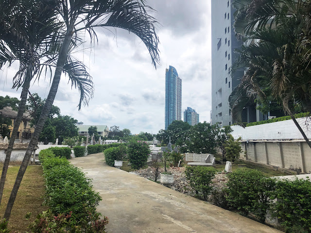 the pathway at the Bangkok Protestant Cemetery