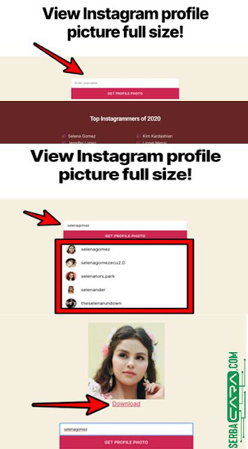 Cara Download & Melihat Foto Profile Instagram Orang dengan Resolusi Tinggi