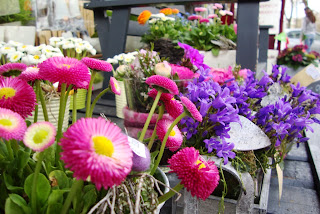 Flores na rua em Schwelm, Alemanha