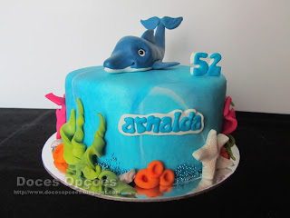 bolo aniversário golfinho