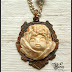 Naszyjniki z modeliny-anioł i reszta/Polymer clay necklaces: angel, duck n orange