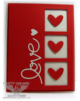 CraftyColonel Donna Nuce for Cards in Envy Challenge Hearts