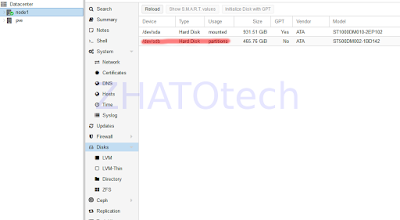 Menambah HDD baru pada Proxmox VE 5.x