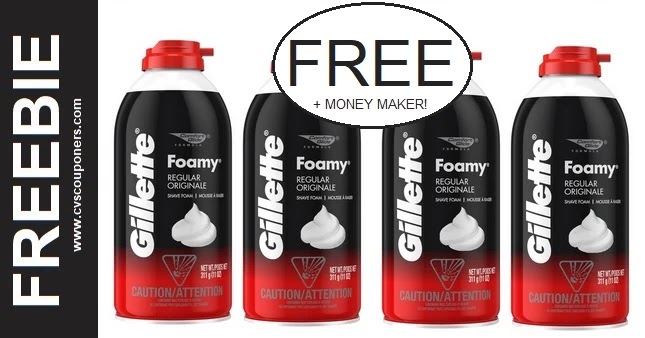 FREE Gillette Shave Foam CVS Deals