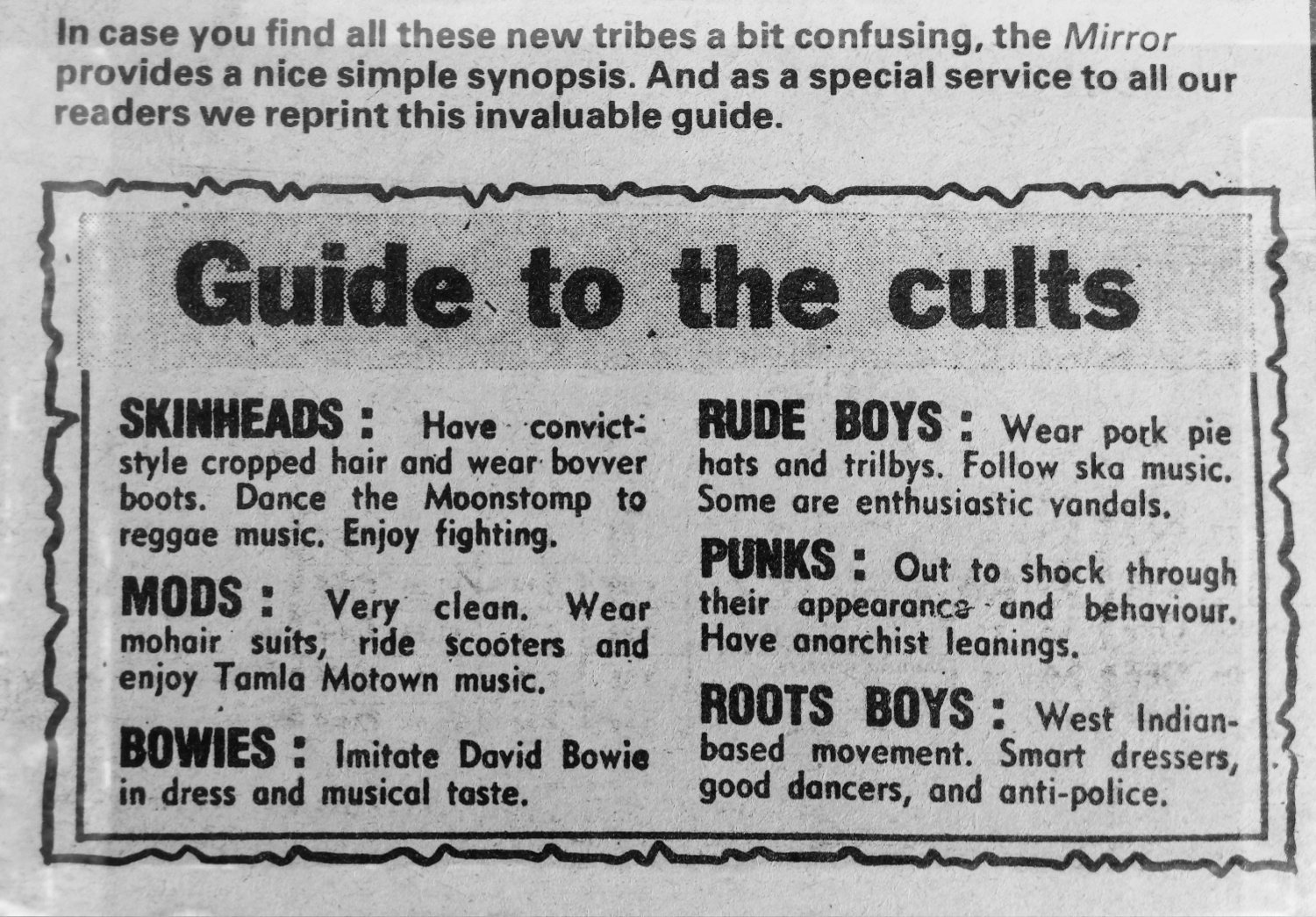 A Guide to the Cults, Great Britain, 1980 ~ Vintage Everyday