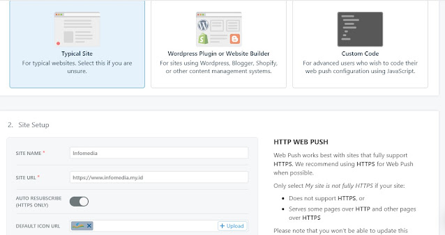 Panduan Setting Website Push Notifications dengan OneSignal