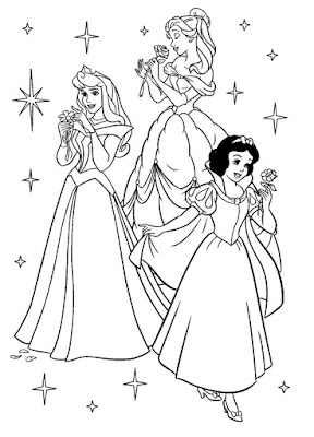 Desenhos para Colorir das Princesas Disney