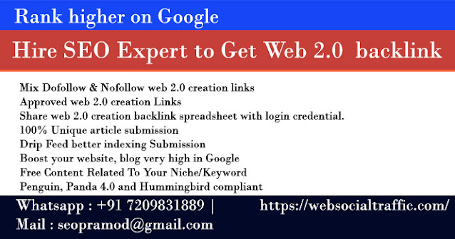 Hire SEO Expert to Get Web 2.0  backlink