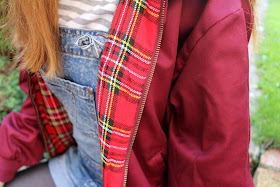 How I Style | Dungarees jacket stripes 