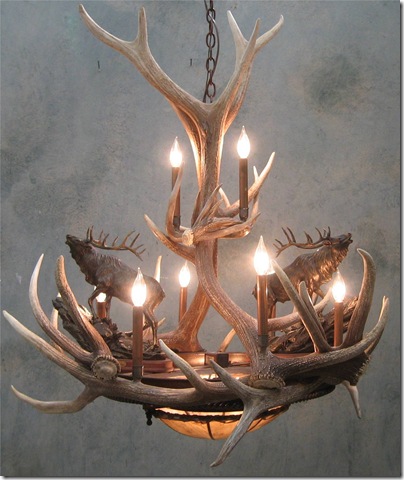 antler chandelier