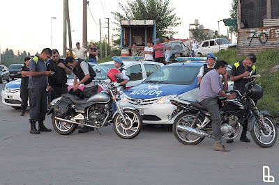 Controles vehiculares a motocicletas. Secretario de Seguridad Diego Kravetz