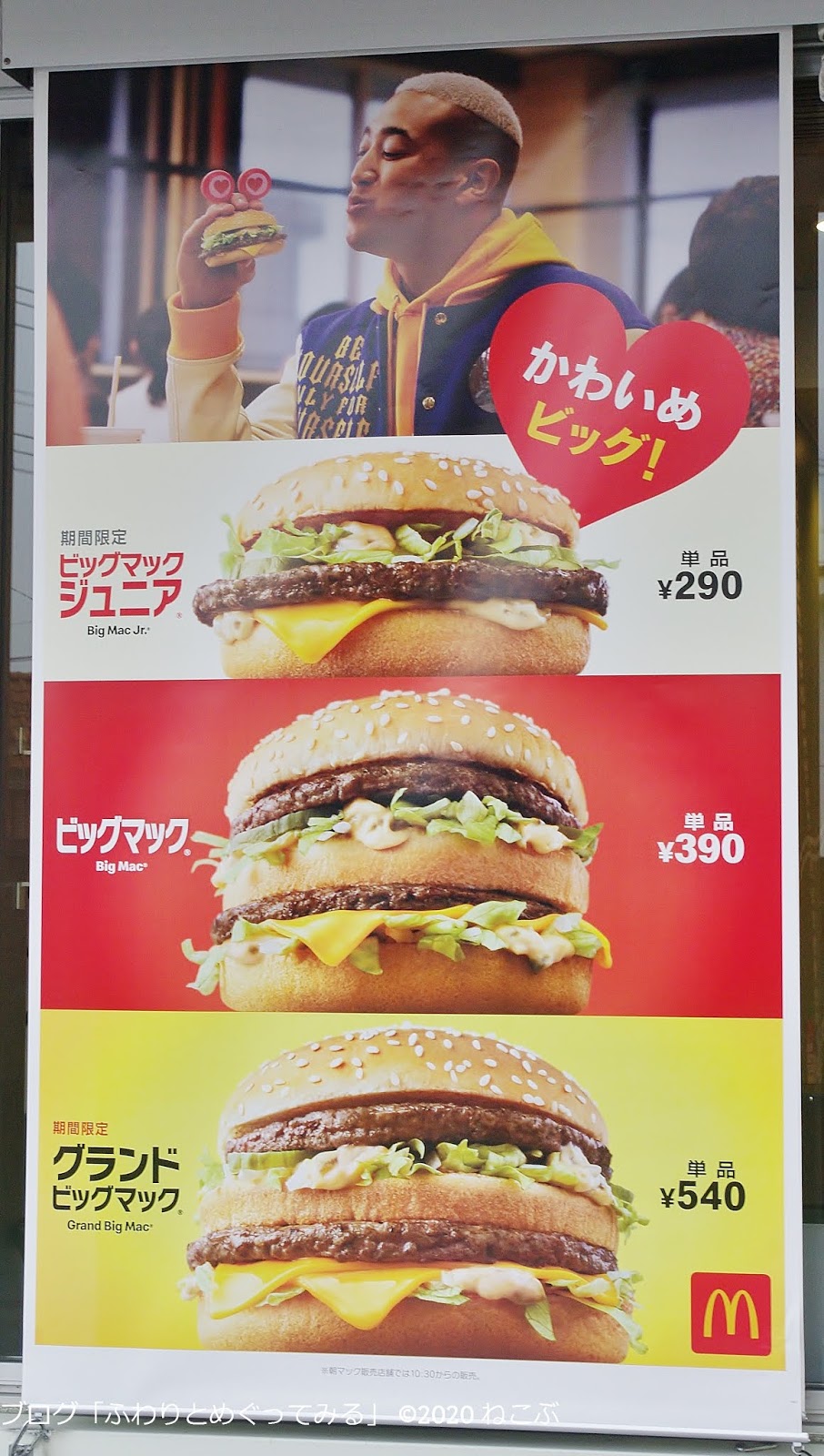 ふわりとめぐってみる ２０２０年もビッグマックジュニア マクドナルド 期間限定