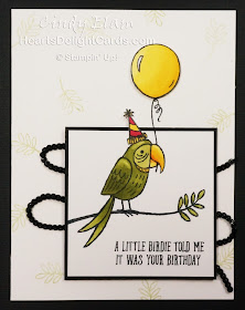 Heart's Delight Cards, Bird Banter, Birthday Card, Stampin' Up!, Occasions 2018, 