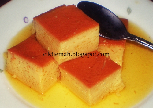 Resepi masakan Puding telur yang sedap dan mudah.  cik tiemah