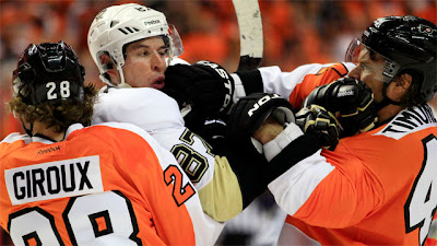 sidney crosby claude giroux fight