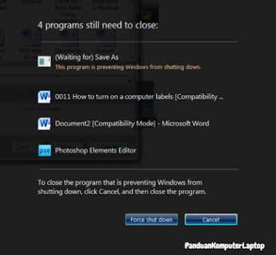 mematikan program berjalan di windows