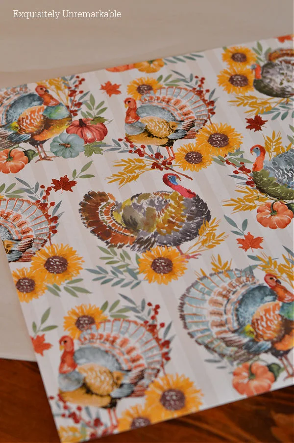 Thanksgiving Scrapbook Paper for Crafts