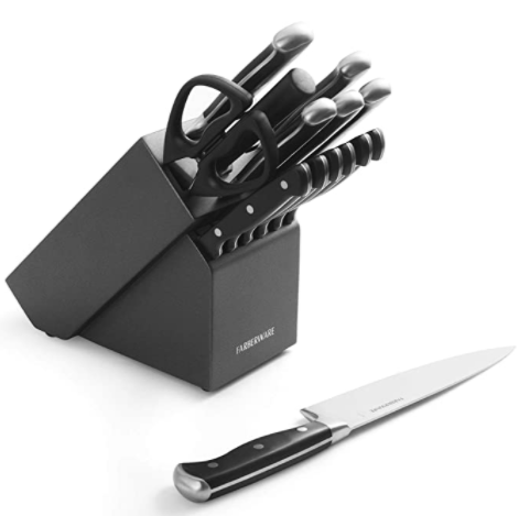 Farberware Forged Triple Riveted Knife Block Set, 15-Piece, Graphite || Gadget Serial ||