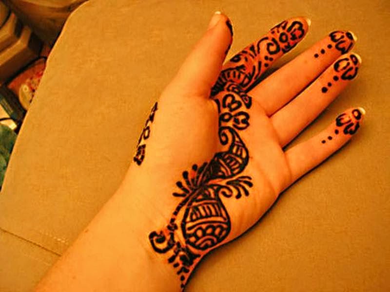 Contoh Gambar Henna Tangan Kimcil I