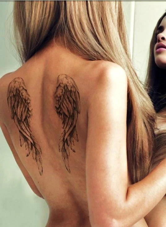 tatuajes de angeles de la guarda para chicas