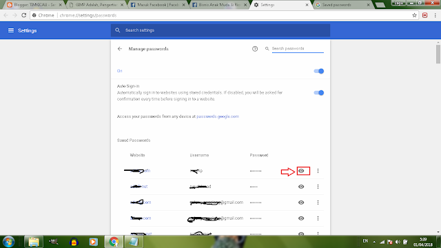 Cara Mudah Melihat Password Yang Tersimpan di Google Chrome