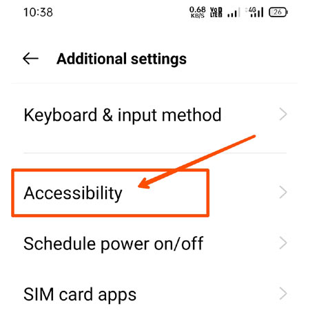 Accessibility par click kare