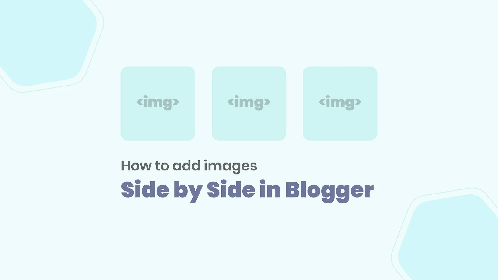 Blogger side by side image