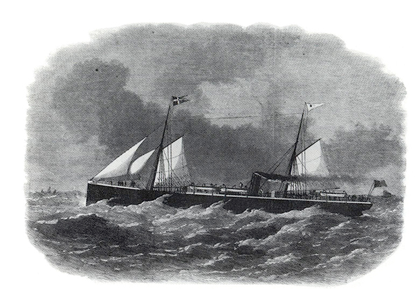 The steamship (ss) ORLANDO, 1870, of WILSON LINE