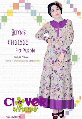 Model Baju Muslim Gamis Bahan Katun Terbaru